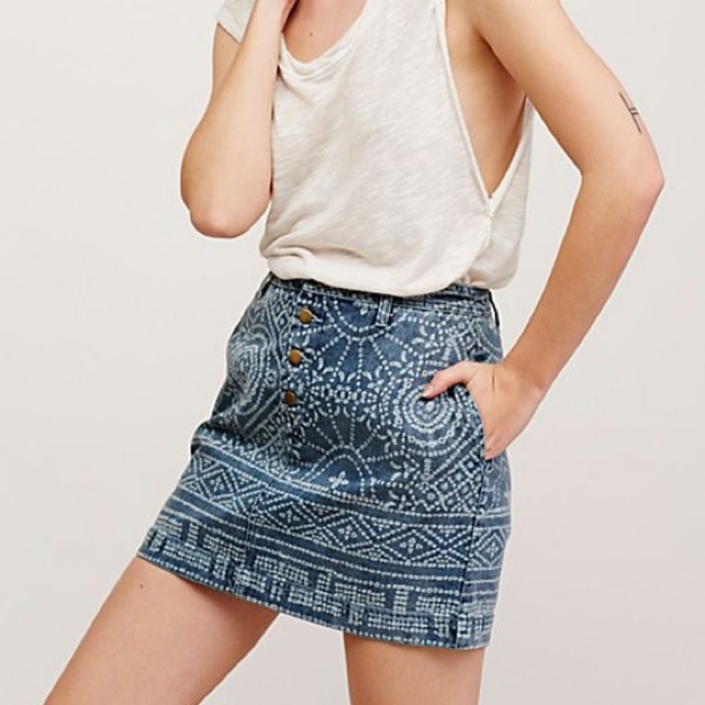 Free People School Daze Mini Skirt NEW 0